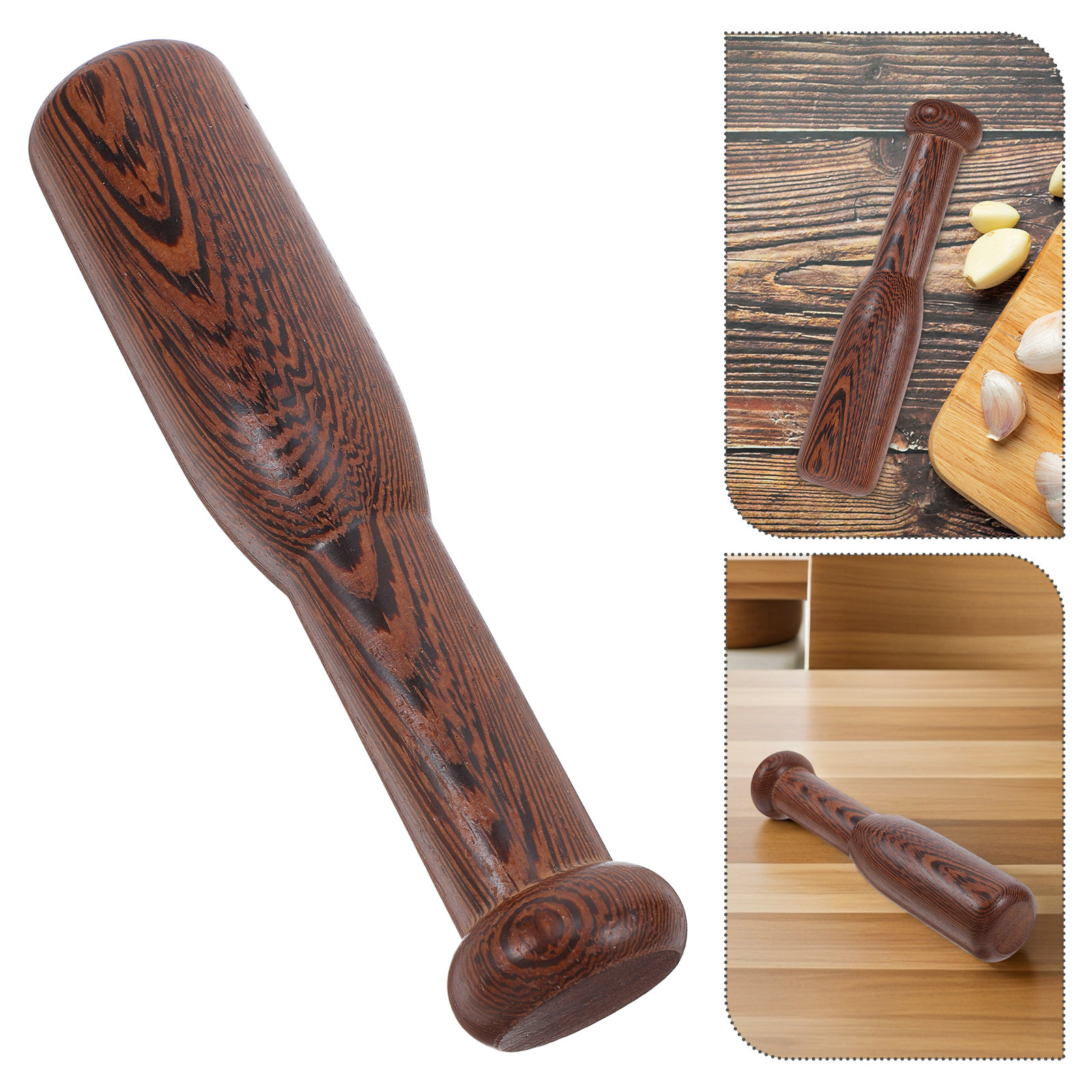 Baby Food Natural - Natural Wood Hand Grinder Crusher Kitchen