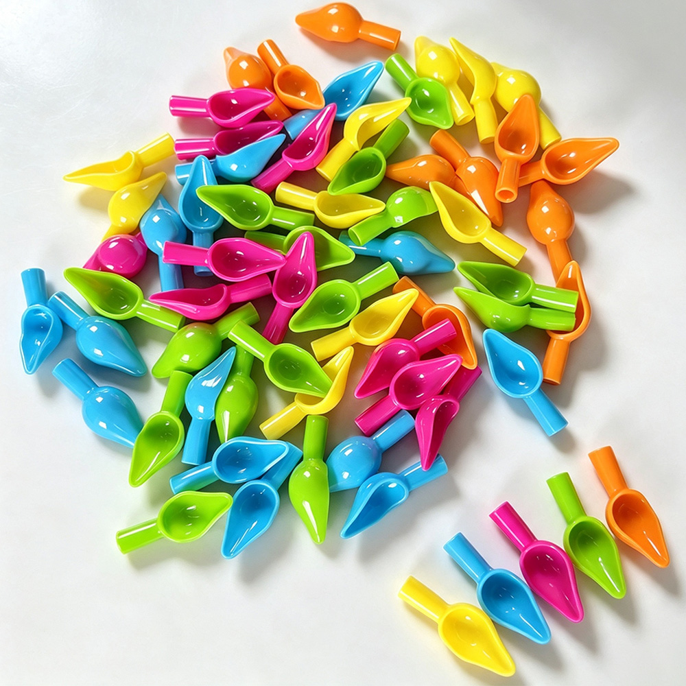 Baby Food Utensils - Mini Colorful Plastic Feeding Spoon, Can