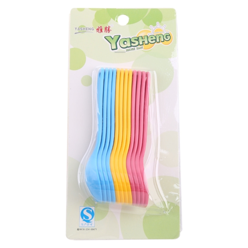 Baby Food Utensils - 12Pcs Baby Feeding Spoon Safe Plastic
