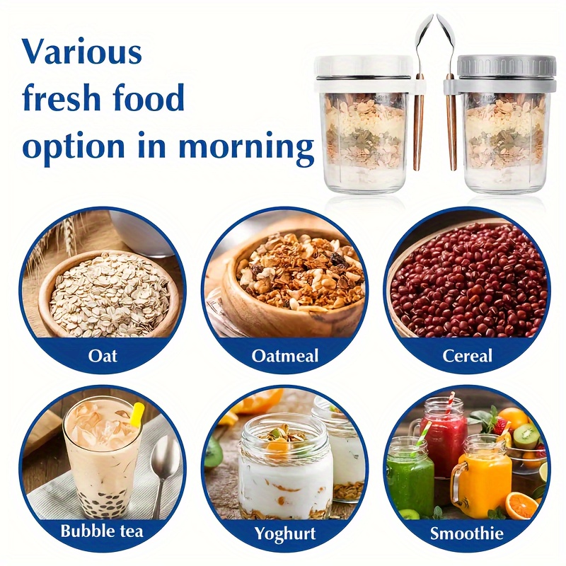 1pc/2pcs Glass Oatmeal Cup, Ov - огляд і ціна Baby Food Oatmeal