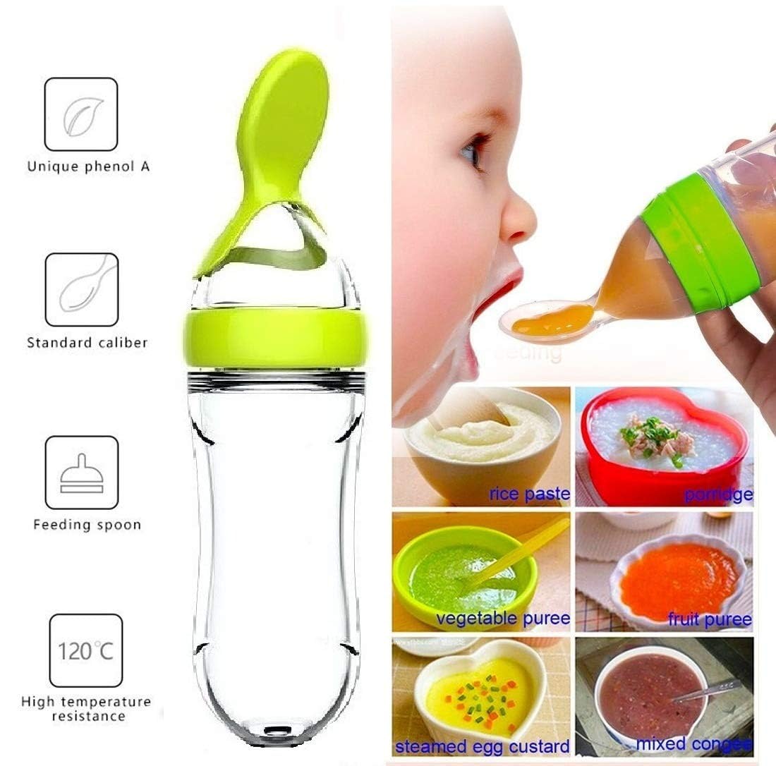 Squeezing Feeding Bottle Cup S - огляд і ціна Baby Food Utensils