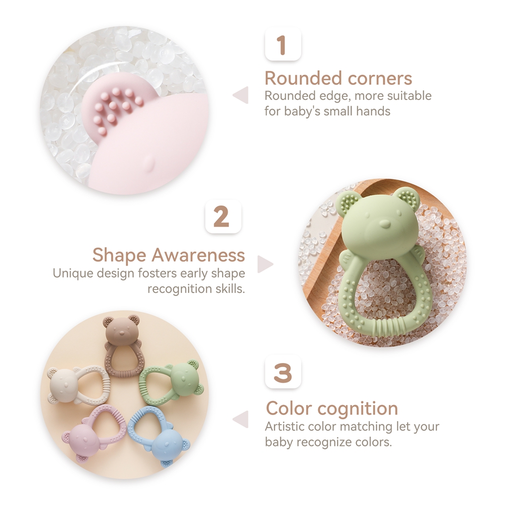Baby Silicone Teether Bear Han - огляд і ціна Baby Food Natural