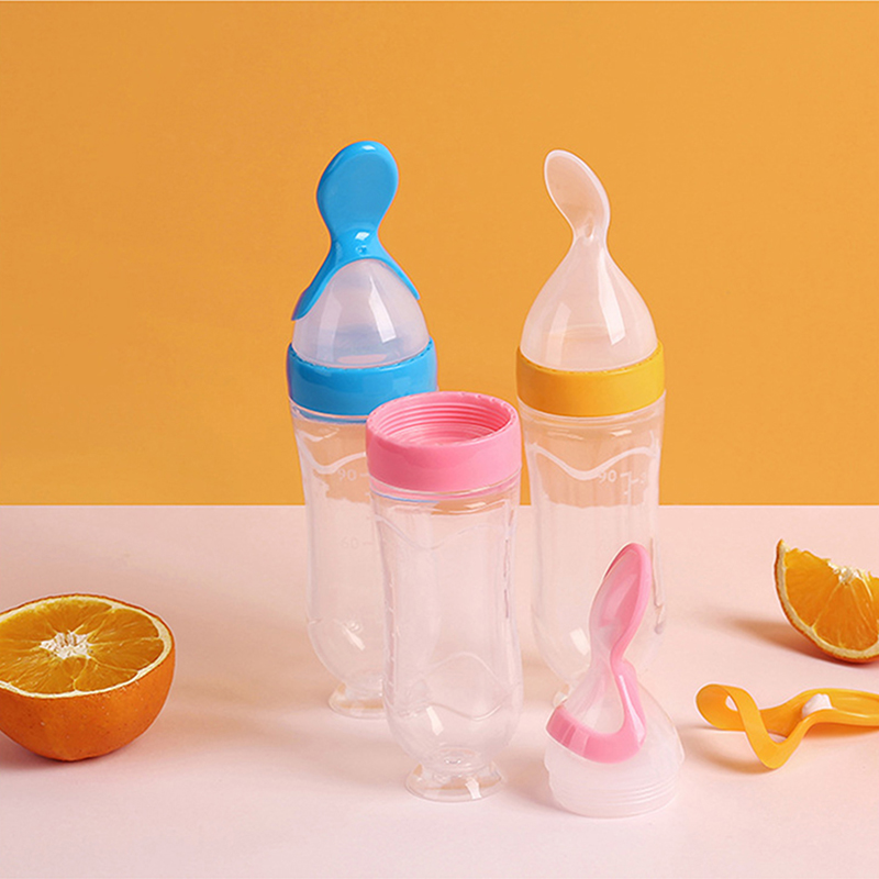 Squeezing Feeding Bottle Silic - огляд і ціна Baby Food Utensils
