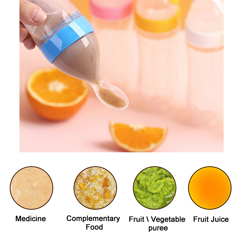 Squeezing Feeding Bottle Silic - огляд і ціна Baby Food Utensils