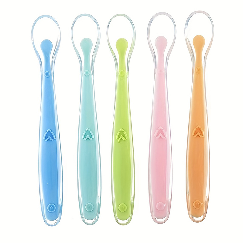 1/2pcs Soft Tip Baby Silicone  - огляд і ціна Baby Food Utensils