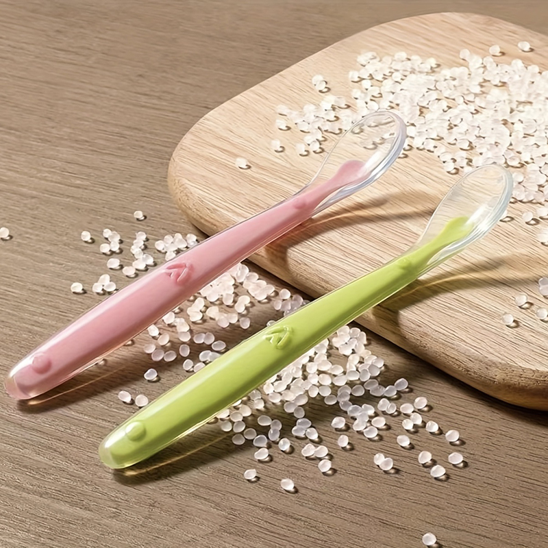 1/2pcs Soft Tip Baby Silicone  - огляд і ціна Baby Food Utensils