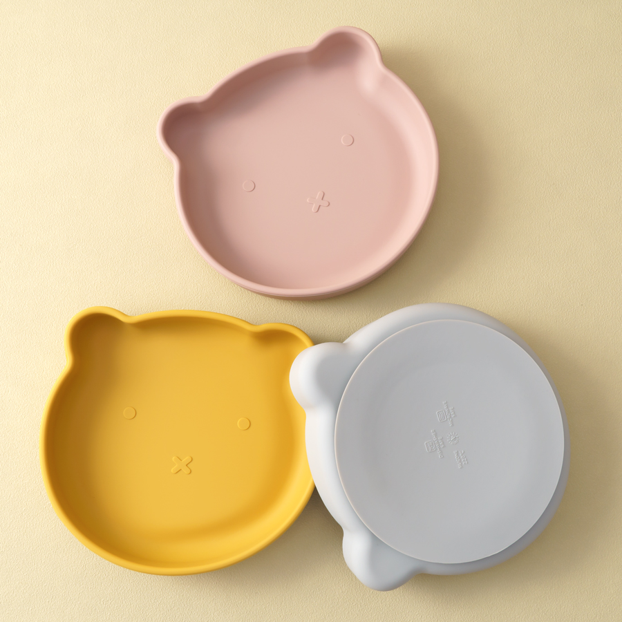 1PC Silicone Baby Dishes Sucti - огляд і ціна Baby Food Utensils