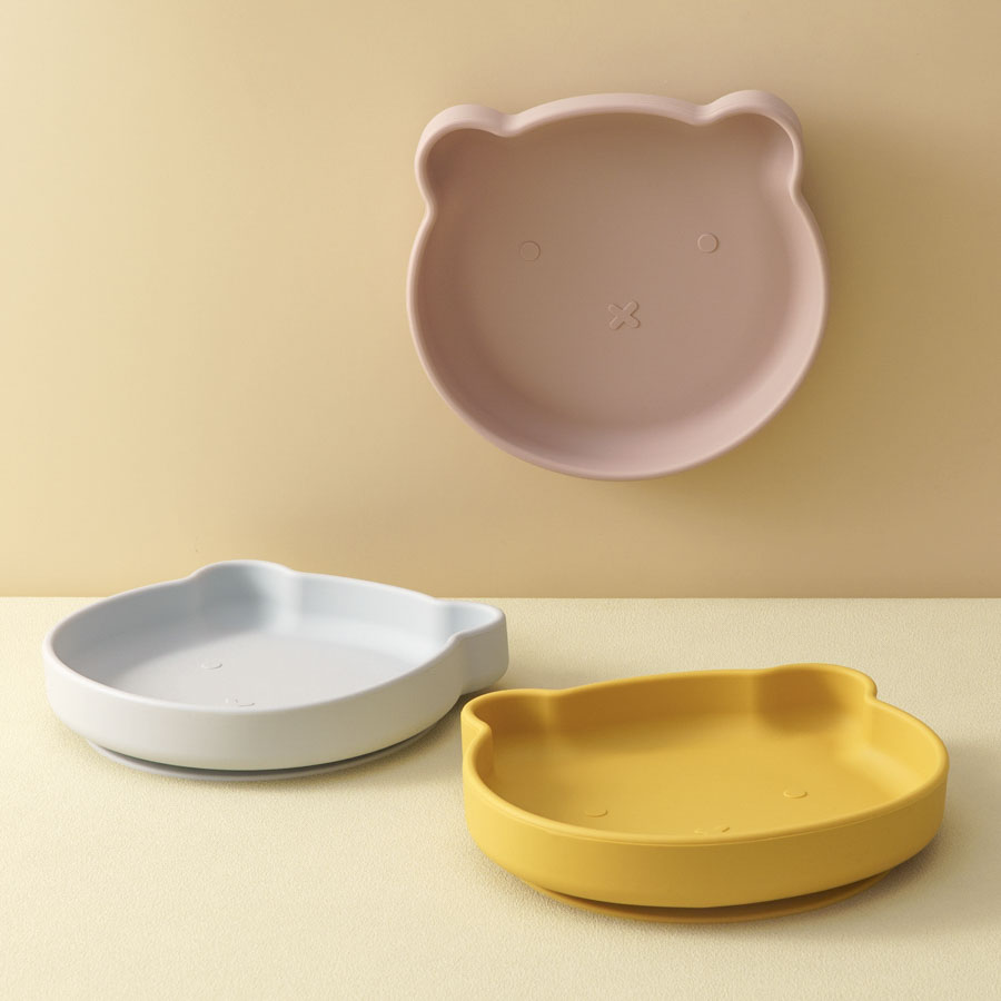 1PC Silicone Baby Dishes Sucti - огляд і ціна Baby Food Utensils
