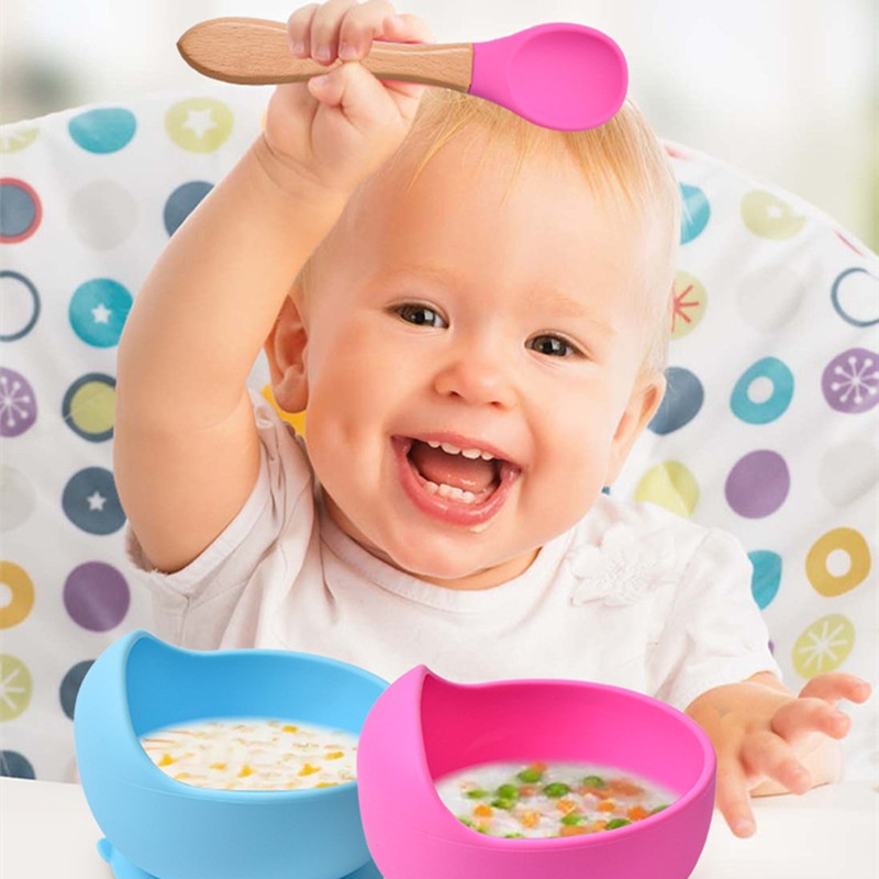 2Pcs/Set Baby Silicone Spoon F - огляд і ціна Baby Food Utensils