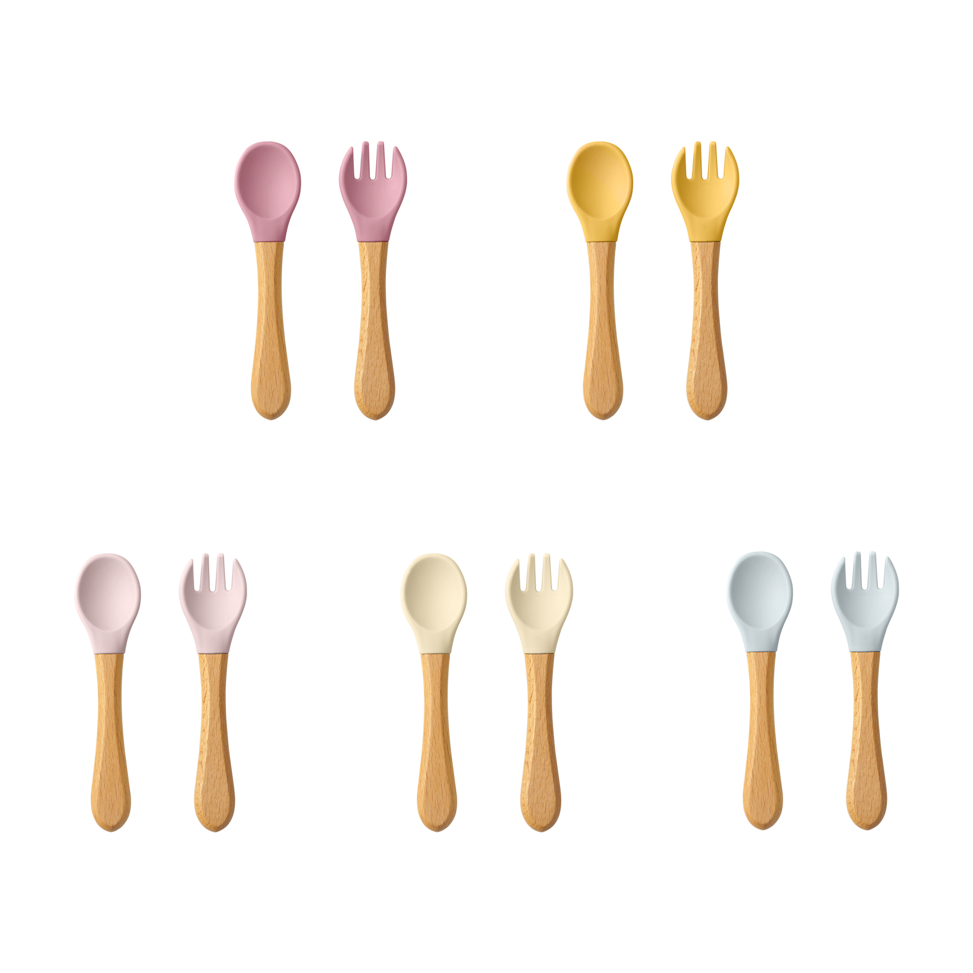 2PCS Baby Learning Spoons Uten - огляд і ціна Baby Food Utensils