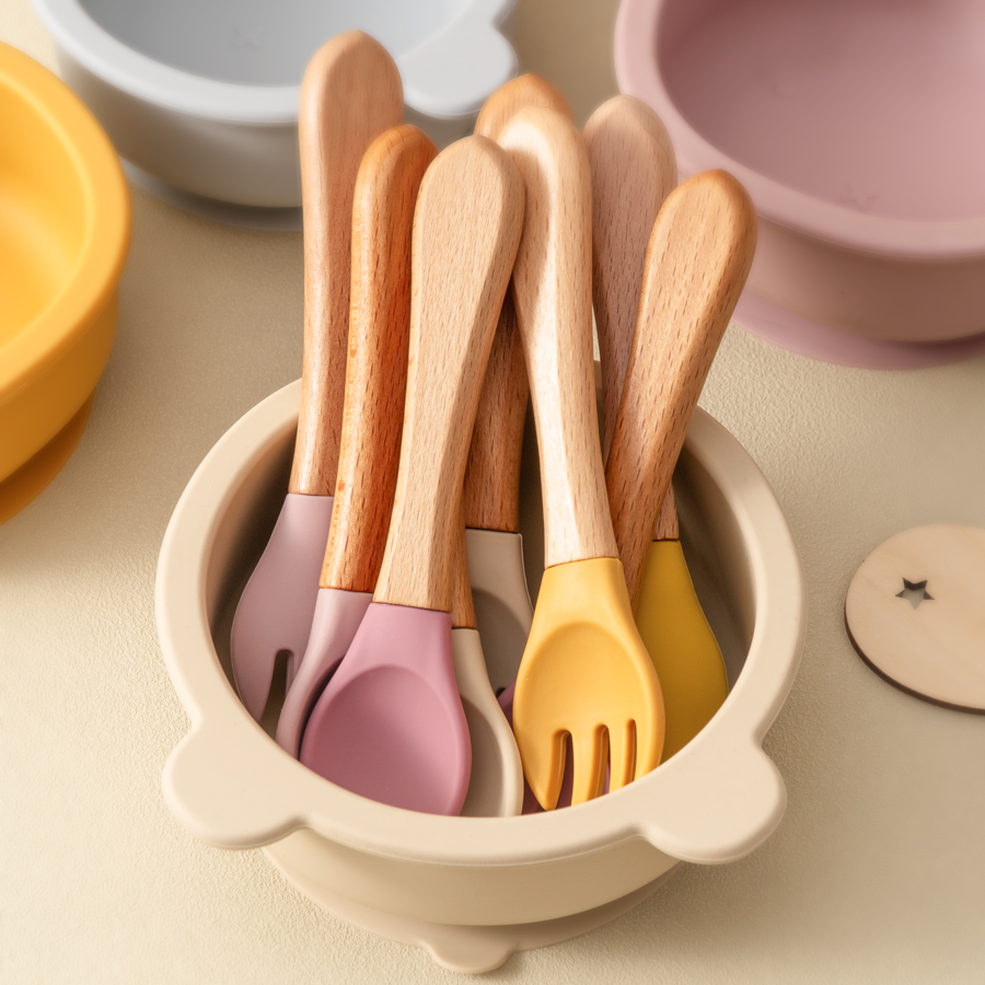 2PCS Baby Learning Spoons Uten - огляд і ціна Baby Food Utensils