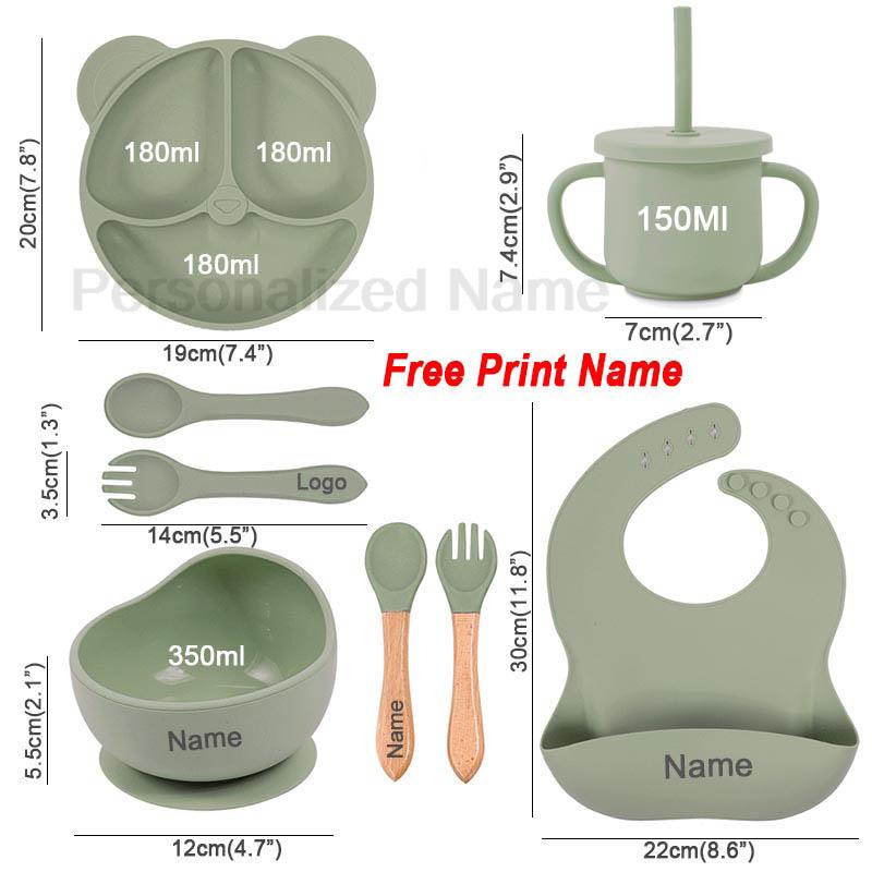 Feeding Set Silicone For Baby  - огляд і ціна Baby Food Utensils