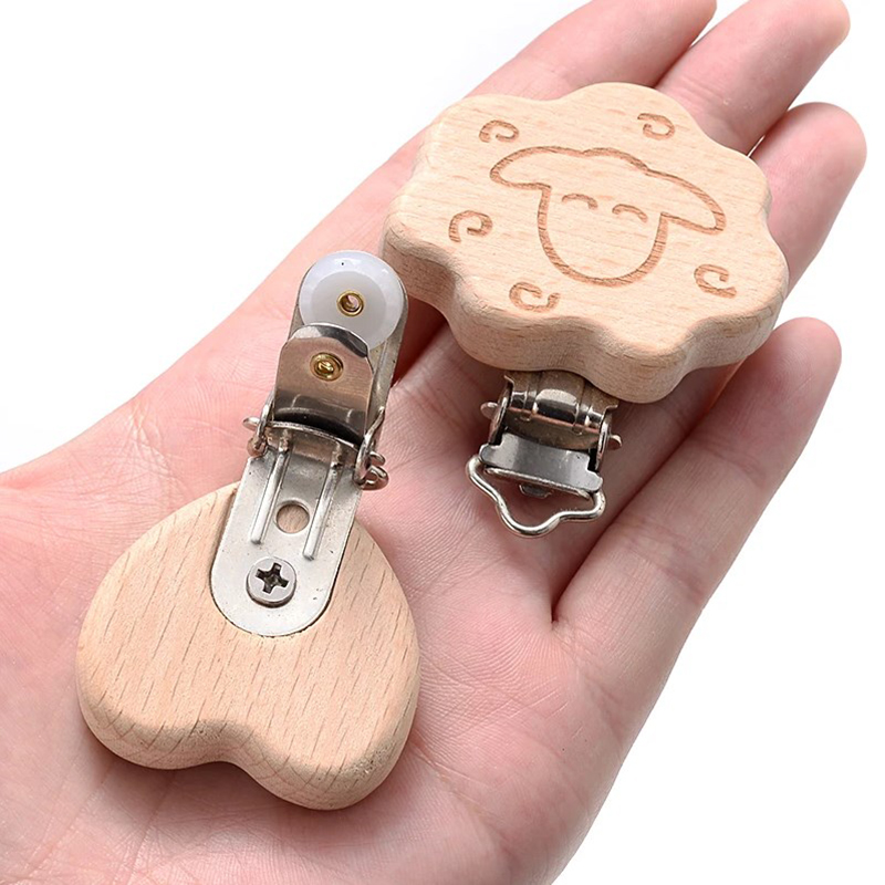 5Pcs Wooden Pacifier Clip Food - огляд і ціна Baby Food Natural